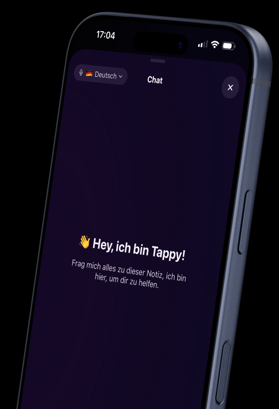Tappy chat interface
